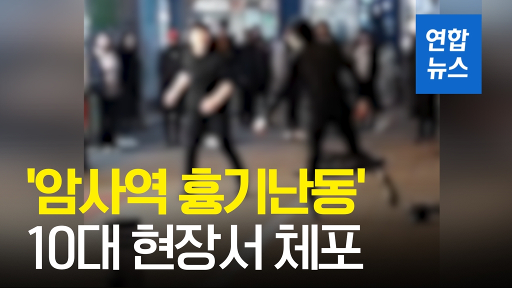 [영상] '암사역 흉기난동' 10대 현장서 체포…친구 찌르고 경찰 위협 - 2