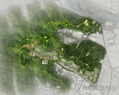 진주 가좌공원 개발 조감도 전경