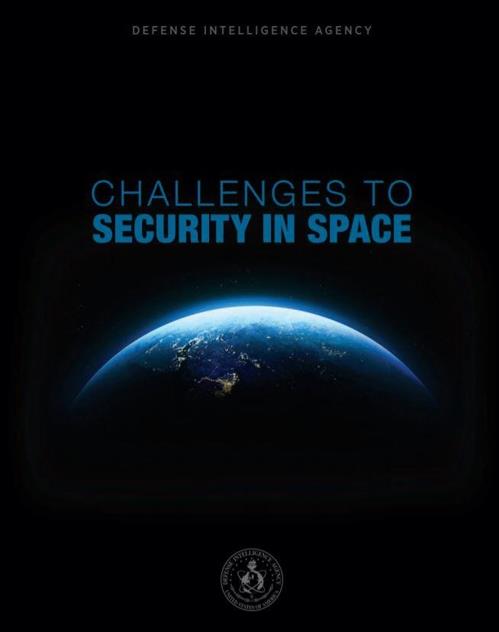 미국 국방정보국의 '우주 안보에 대한 도전' 보고서 표지 