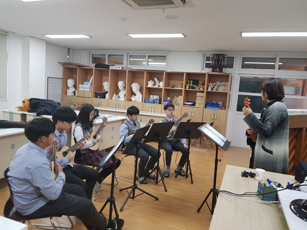 자유 학년제 수업 모습