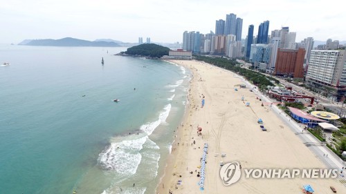 2018년 7월 1일 부산 해운대해수욕장