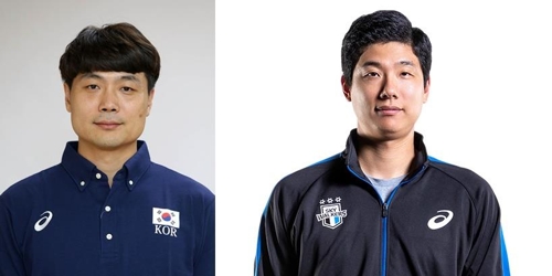 배구 하계 U대회 대표팀 코치로 선임된 장영기, 송병일(왼쪽부터)