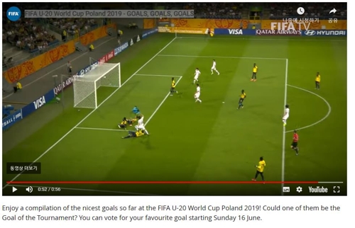 FIF 홈페이지에 공개된 U-20 월드컵 골모음