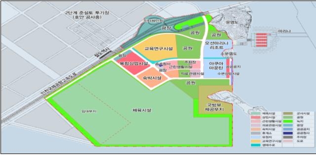 영종 드림아일랜드 토지이용 계획도