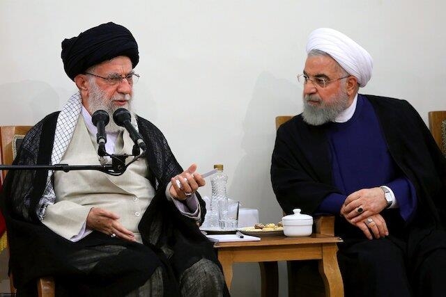 아야톨라 하메네이 이란 최고지도자(좌)와 하산 로하니 이란 대통령