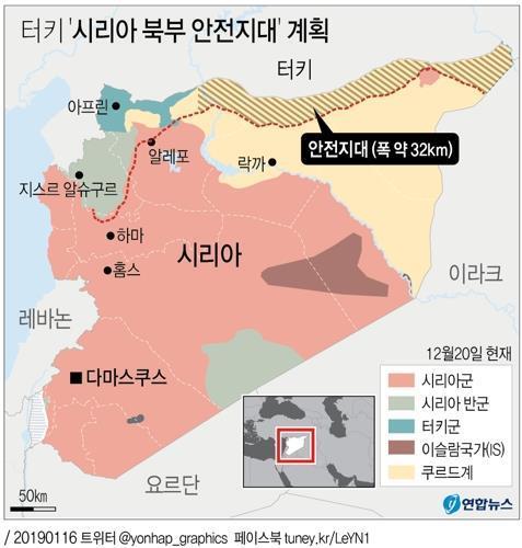 "미군-터키군, 시리아 북동부 안전지대서 지상 공동순찰 실시"(종합) - 2