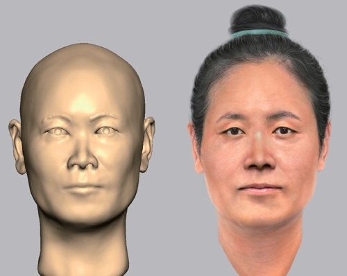나주 정촌고분 금동신발 주인 얼굴 모습 복원