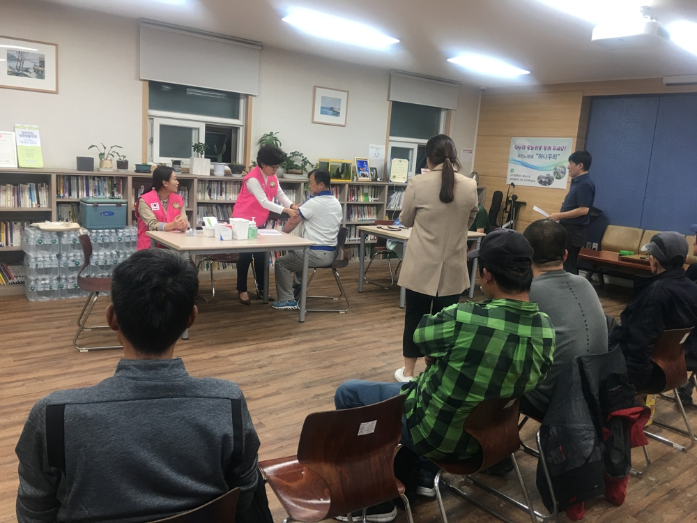 노숙인 쪽방 주민 무료 독감 예방접종
