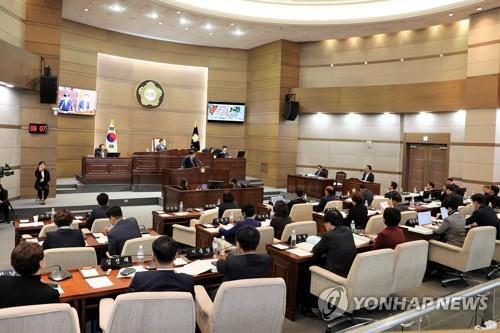 천안시의회 본회의 모습