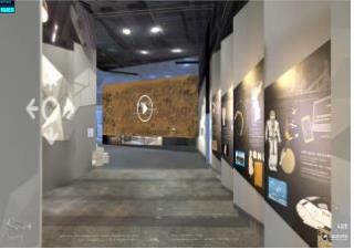 실감형 3D VR 사이버전시관 서비스 화면