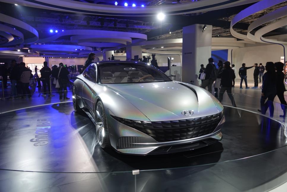 델리모터쇼에서 선보인 현대차의 미래형 자동차 르 필 루주