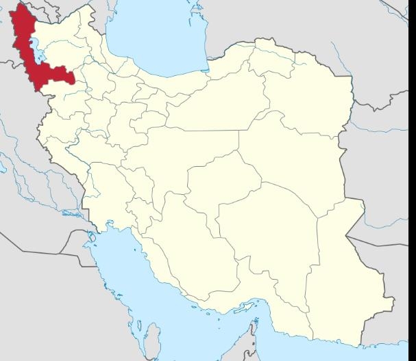지진이 발생한 이란 서아제르바이잔주 [위키피디아 지도 캡처]