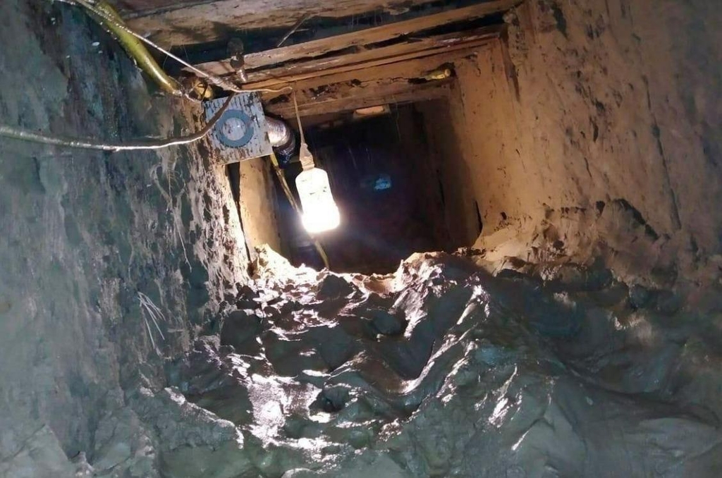 수감자들이 탈옥에 이용한 땅굴의 모습.
