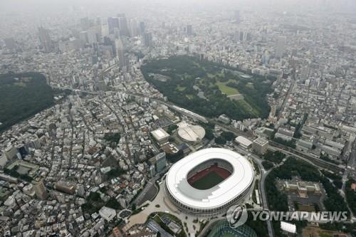 2020도쿄올림픽·패럴림픽 주경기장으로 사용될 일본 신국립경기장. [교도=연합뉴스 자료사진]