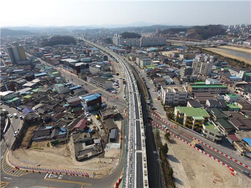 영주 시내 통과하는 중앙선 복선철도