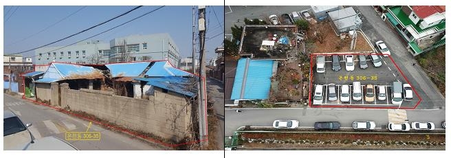 충남 아산 온천동 폐가 철거 후 주차장 목적으로 대부