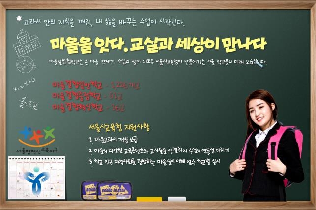 마을결합형학교 홍보 포스터