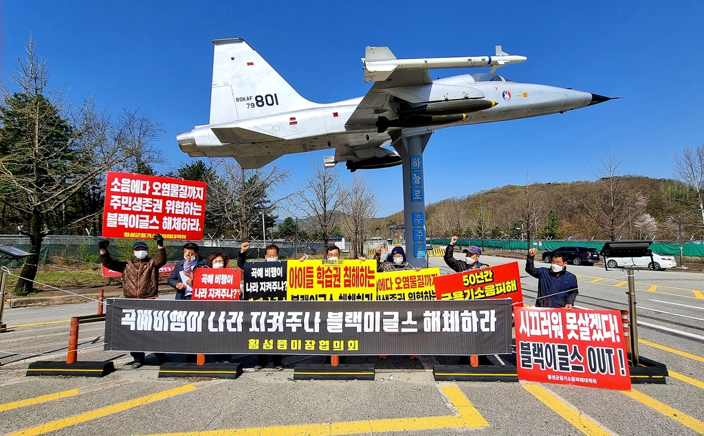 "공군 블랙이글스 해체하라"