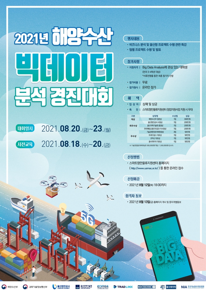 해양수산 빅데이터 분석 경진대회 포스터