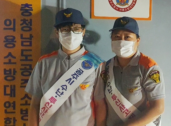 공주소방서 119시민수상구조대 김인선(왼쪽)·이성민 대원