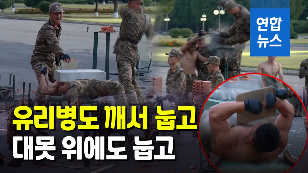 [영상] 철근을 엿가락처럼…북한군 특수부대의 격투기 시범 - 2