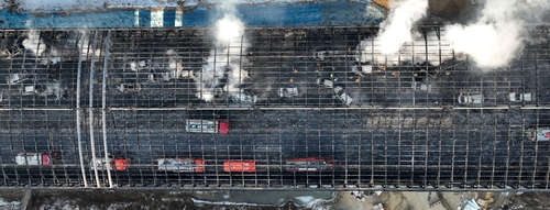 경인일보 보도사진 '제2경인고속도로 방음터널 화재, 전쟁터 같은 현장' 