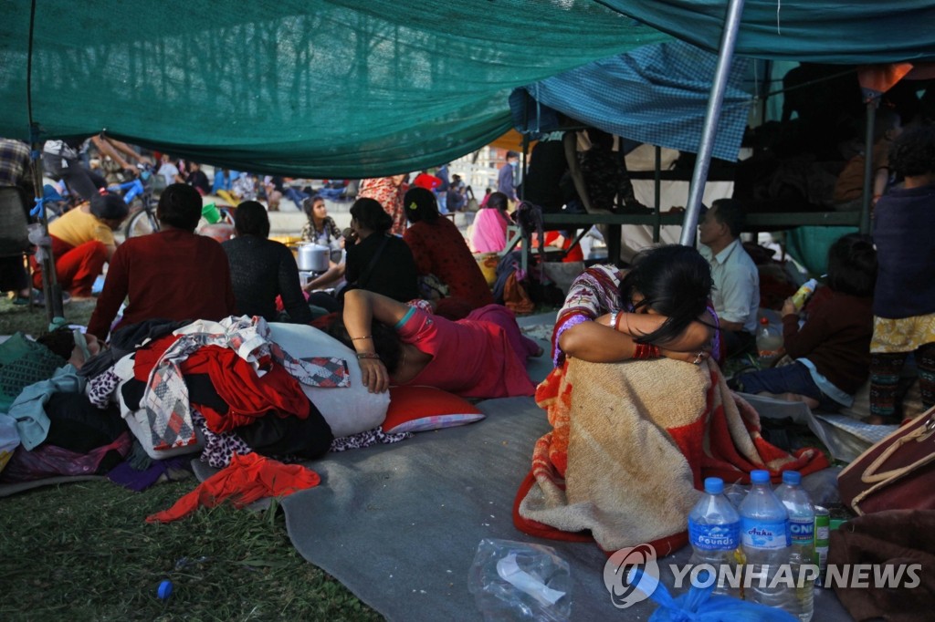 네팔 대지진( AP=연합뉴스) 