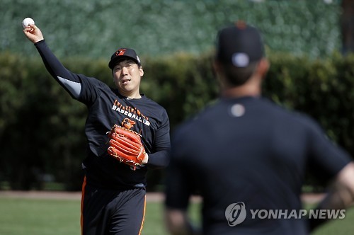 플로리다서 훈련 중인 김현수(AP=연합뉴스)
