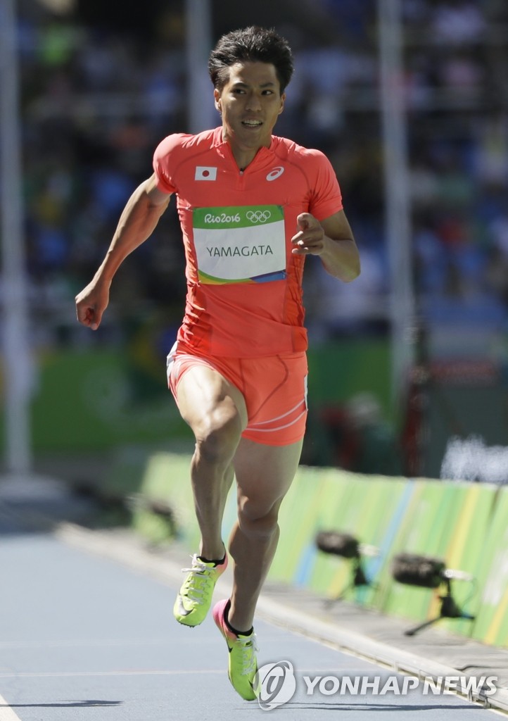 일본 야마가타, 리우올림픽 남자 100m 준결승 진출