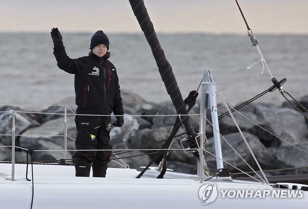 APTOPIX Greta Thunberg Return Trip