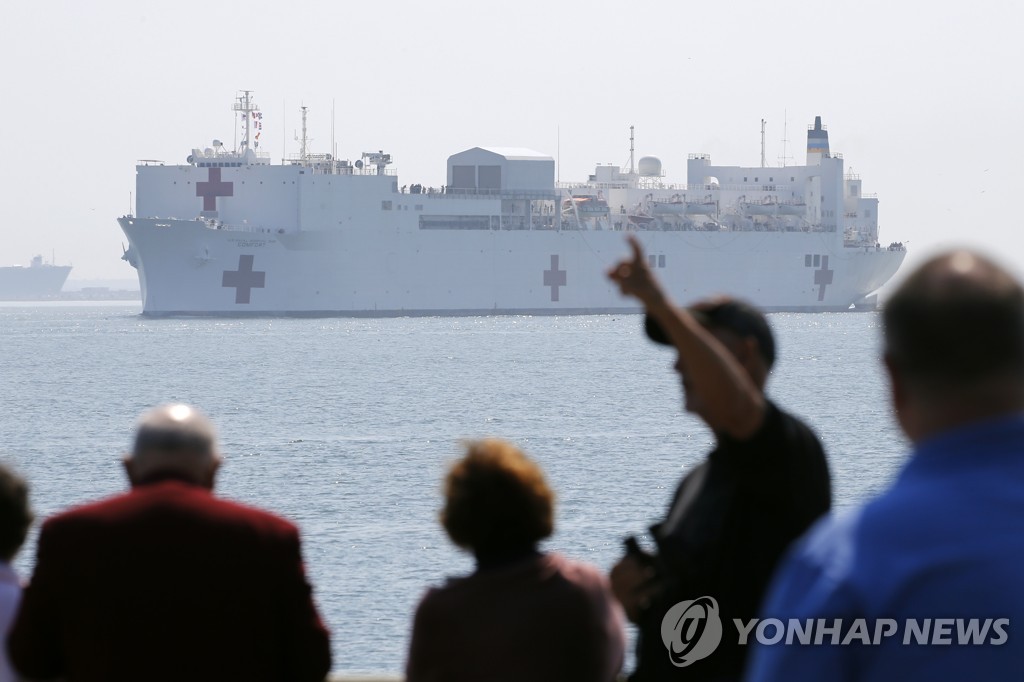 Virus Outbreak USNS Comfort