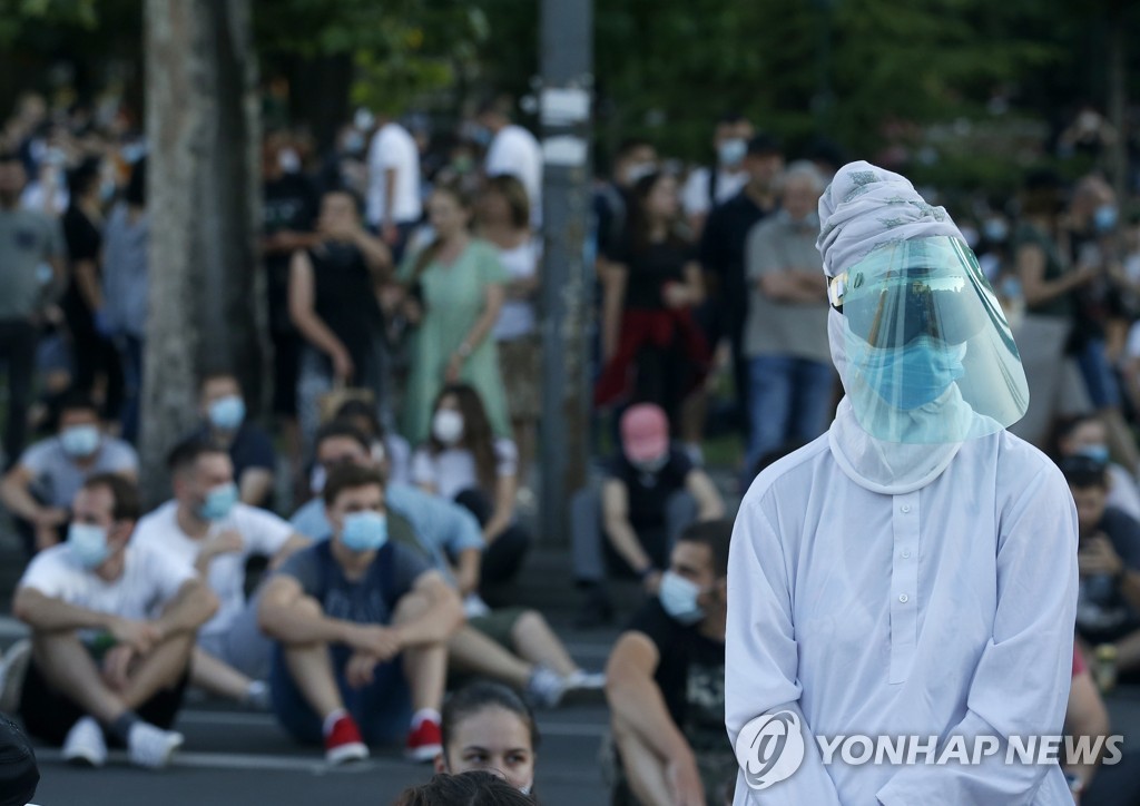 Virus Outbreak Serbia