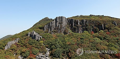 무등산 주상절리대 서석대(연합뉴스 자료사진)