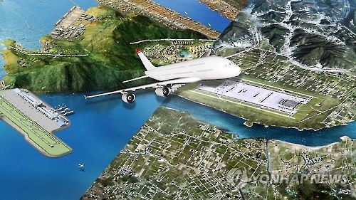 동남권 신공항 입지(CG)