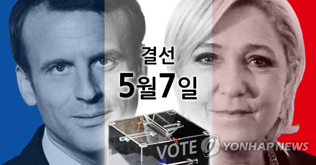 프랑스 대선 에마뉘엘 마크롱 - 마린 르펜 결선 진출 (PG)