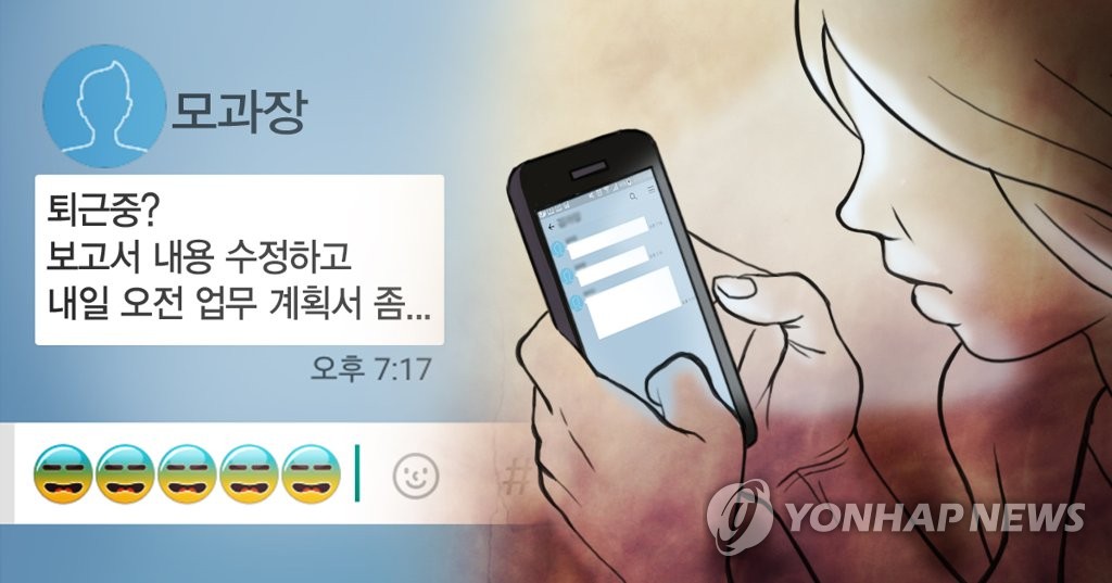 근무시간 외 카톡 등 SNS 이용 업무지시 관행 개선