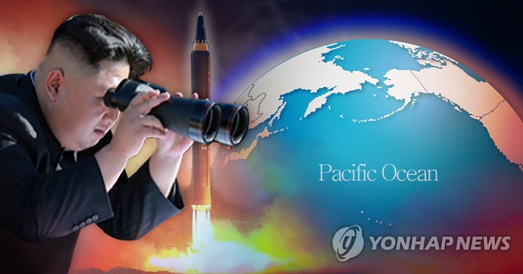 북한, 일본 상공 지나는 탄도미사일 또 발사 (PG)