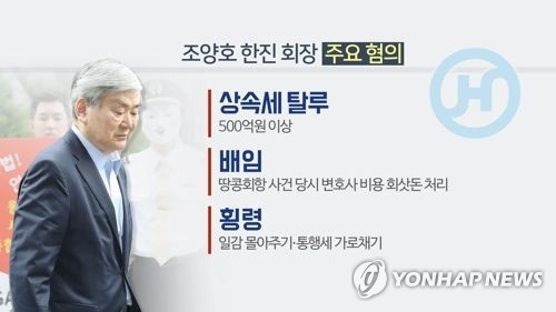 조양호 한진 회장 주요 혐의(CG)