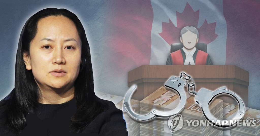 캐나다 법원, 화웨이 멍완저우 보석 결정(PG)