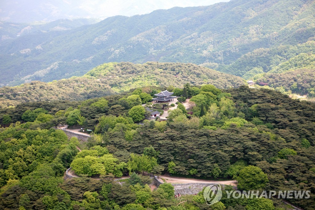 남한산성 수어장대 주변 전경