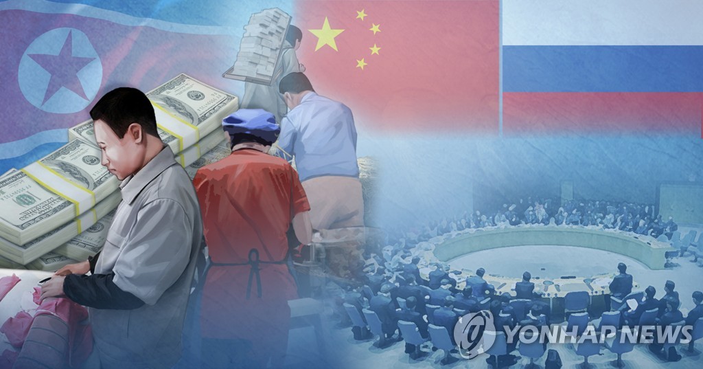 중국 ㆍ 러시아 안보리 대북제재 (해외근로 북한 노동자) 완화 제안 (PG)