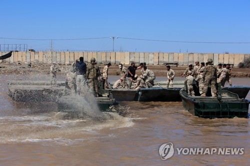 지난 2017년 3월 이라크 바그다드에서 합동 훈련을 진행 중인 미군과 이라크군