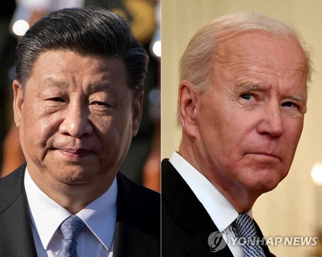 시진핑 중국 국가주석과 조 바이든 미국 대통령