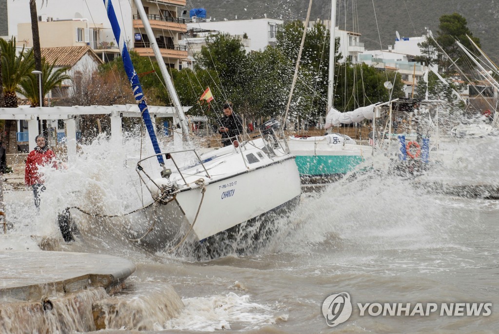 SPAIN WEATHER GLORIA SQUALL
