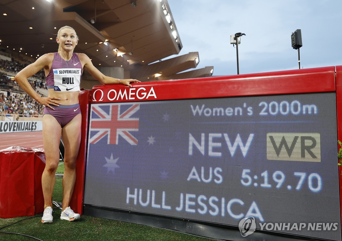 훌, 여자 2,000ｍ 세계 신기록