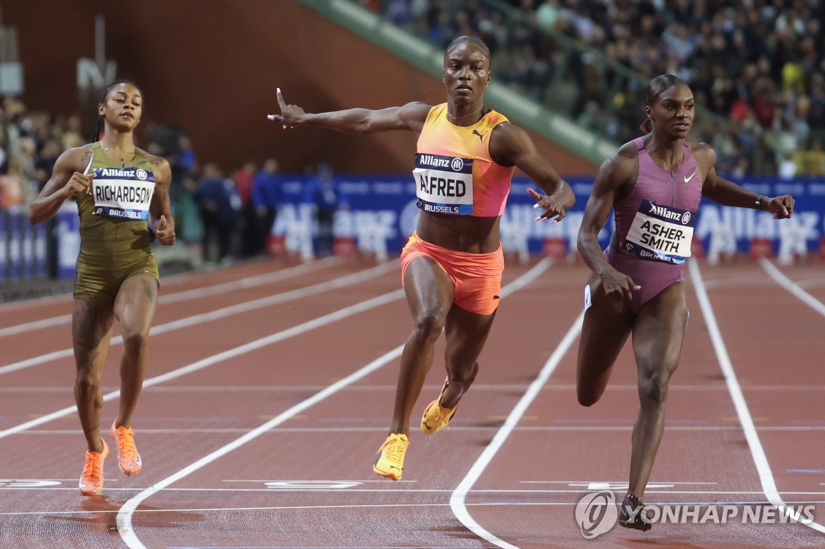 앨프리드, 다이아몬드리그 파이널 여자 100ｍ 우승