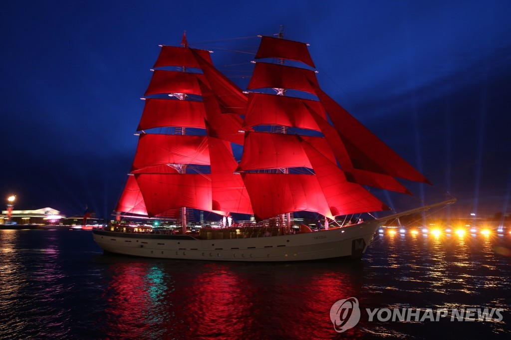 2019 Scarlet Sails Festival in St Petersburg