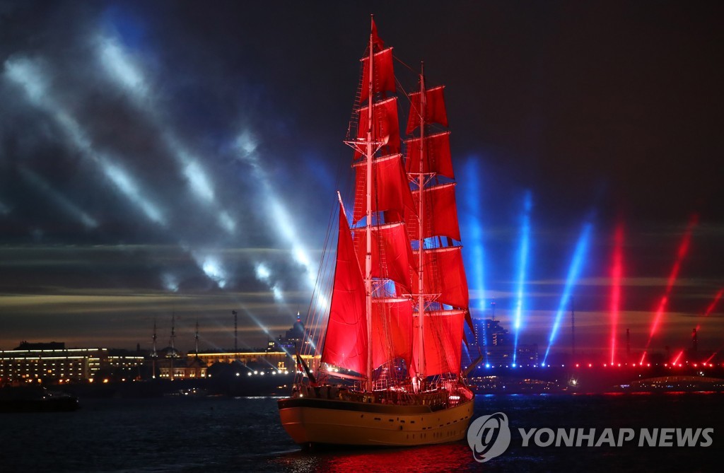2019 Scarlet Sails Festival in St Petersburg