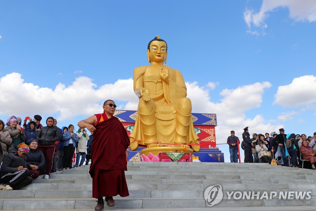 12m statue of Buddha unveiled in Kalmykia, Russia