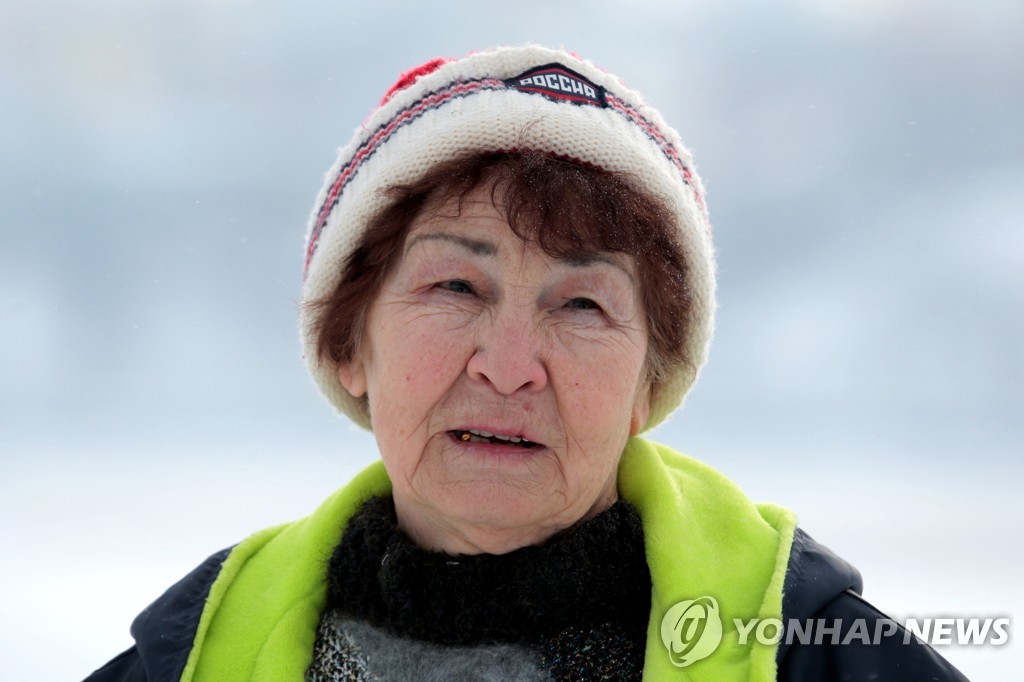 Two-time winter swimming world champion Nina Maksimova, 83